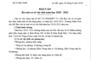 Rà soát cơ sở vật chất năm học 2020 – 2021