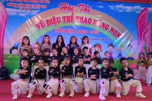 HỘI THI VŨ ĐIỆU THỂ THAO MĂNG NON CỦA TRƯỜNG MẦM NON AN MỸ